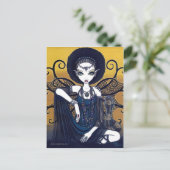 "Cleo" Briefkaart Egyptian Cobra Feary Goddess (Staand voorkant)