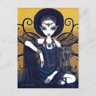 "Cleo" Briefkaart Egyptian Cobra Feary Goddess