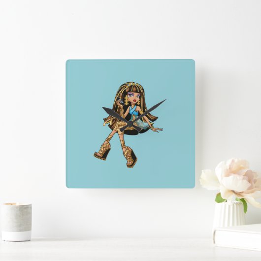 Cleo Clock Vierkante Klok (Huis)