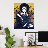 Cleo Egyptian Cobra Fearie Goddess Poster (Thuiskantoor)