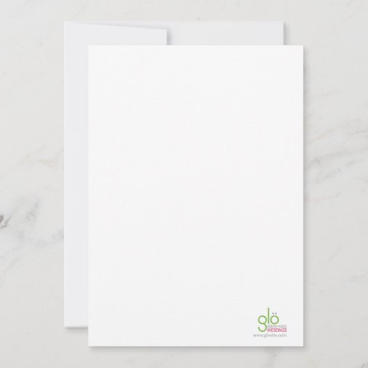 Cleo lint (naad) 5x7 kaart (Achterkant)