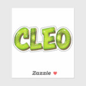 Cleo Name Kiwi Design Aufkleber Sticker (Vel)