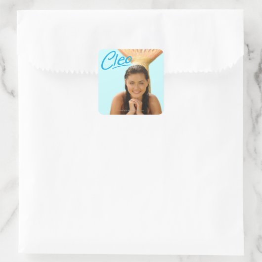 Cleo Vierkante Sticker (Tas)