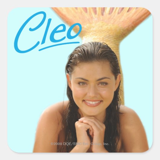 Cleo Vierkante Sticker (Voorkant)