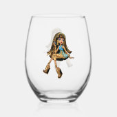 Cleo Wijn Glas (Achterkant)