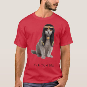 Cleocatra The Golden Jewelry Wearing Pharaoh Cat T-shirt