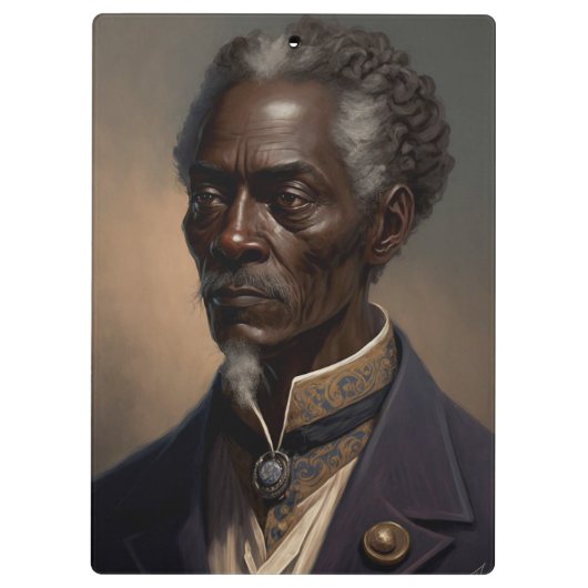 Cleon Porträt Gemälde Klembord (Achterkant)