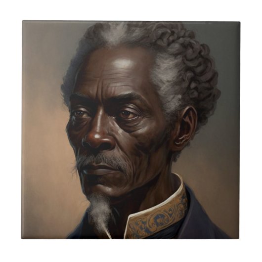 Cleon Porträt Gemälde Tegeltje (Voorkant)