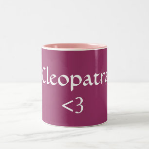 Cleopatra, <3 tweekleurige koffiemok