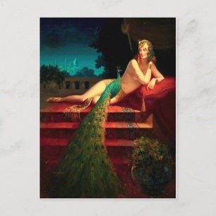 Cleopatra  Art Deco Fantasy Art Briefkaart