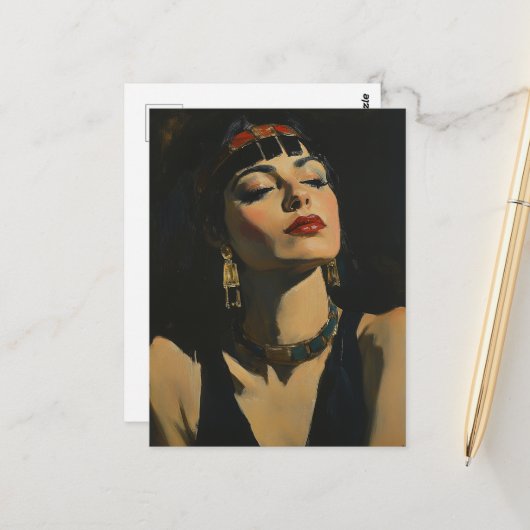 Cleopatra Briefkaart (Voorkant / Achterkant in situ)