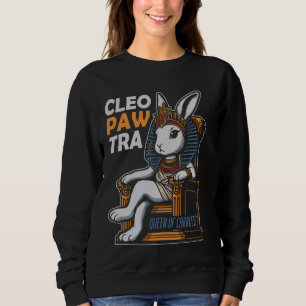 Cleopatra Bunny Egyptische Godin Konijn Egyptologi Trui