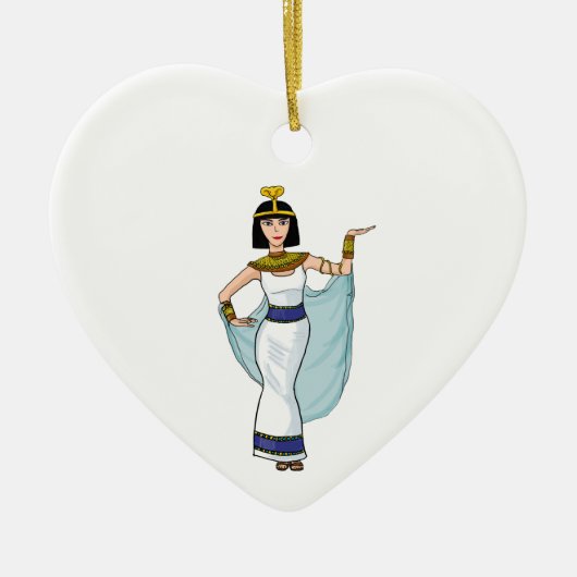 Cleopatra de farao van Egypte Keramisch Ornament (Voorkant)