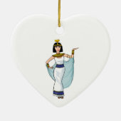 Cleopatra de farao van Egypte Keramisch Ornament (Achterkant)