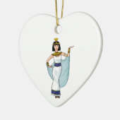 Cleopatra de farao van Egypte Keramisch Ornament (Links)