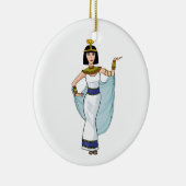 Cleopatra de farao van Egypte Keramisch Ornament (Rechts)
