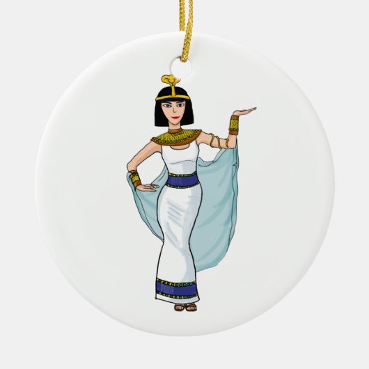 Cleopatra de farao van Egypte Keramisch Ornament (Voorkant)