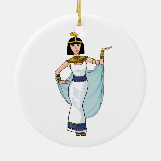 Cleopatra de farao van Egypte Keramisch Ornament (Achterkant)