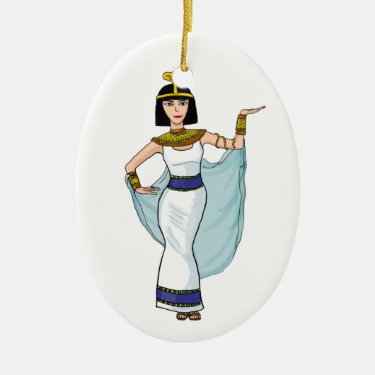 Cleopatra de farao van Egypte Keramisch Ornament (Voorkant)