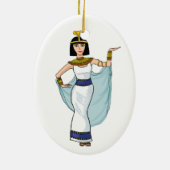 Cleopatra de farao van Egypte Keramisch Ornament (Achterkant)