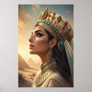 Cleopatra De Tijdloze Koningin van Schoonheid Egy Poster