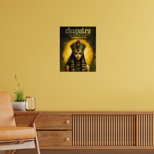 Cleopatra - De veroverde eer | Egyptische koningin Poster (Woonkamer 2)