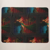 Cleopatra door Edward Mason Eggleston Sherpa Deken (Voorkant (horizontaal))