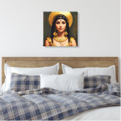 Cleopatra Egyptische farao Queen Art Canvas Afdruk (Insitu (Slaapkamer))