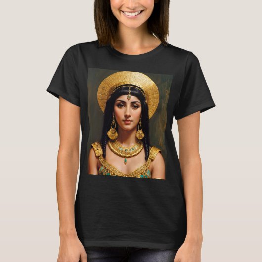 Cleopatra Egyptische farao Queen Art T-shirt (Voorkant)