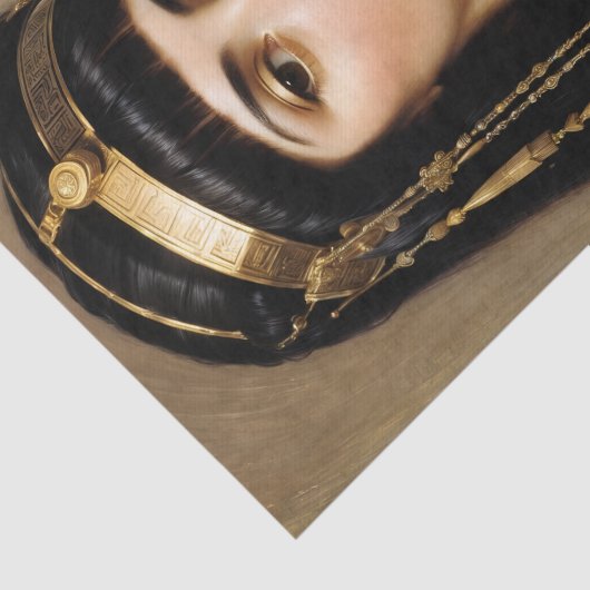 Cleopatra Egyptische farao Queen Art Tissuepapier (Detail)