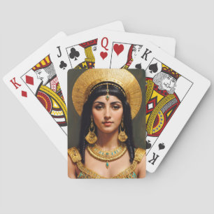 Cleopatra Egyptische Koningin Farao Art Pokerkaarten