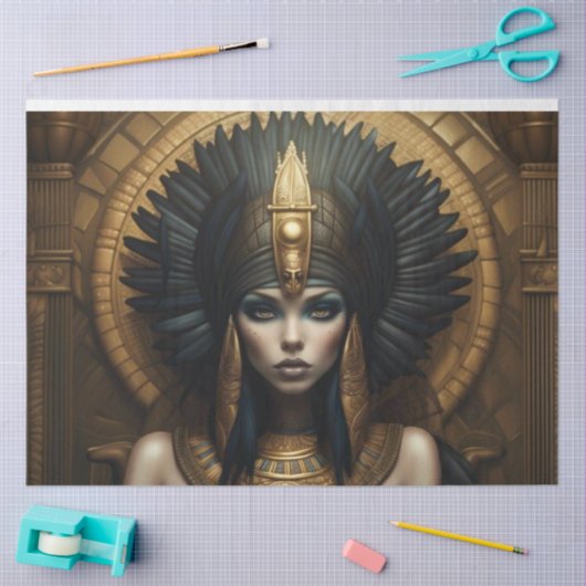 Cleopatra Egyptische Koningin Farao Decoupage Papi Tissuepapier (Craft)
