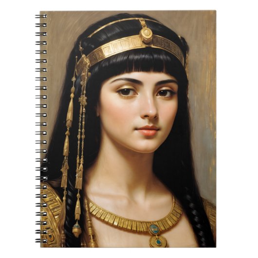 Cleopatra Egyptische Koningin Kunst Notitieboek (Voorkant)
