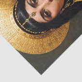 Cleopatra Egyptische koningin portret Tissuepapier (Detail)