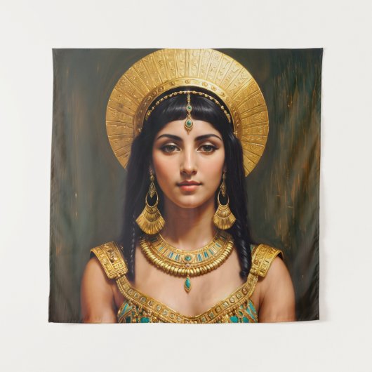 Cleopatra Egyptische koningin portretkunst Wandkleed (Voorkant)
