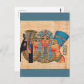 CLEOPATRA Egyptische koningin  stijl Briefkaart (Voorkant / Achterkant)