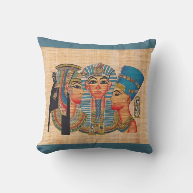 CLEOPATRA Egyptische koningin  stijl Kussen (Voorkant)