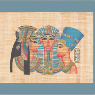 CLEOPATRA Egyptische Koningin Vintage Stijl Kunstw Sticker