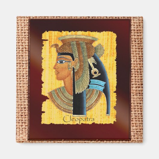 "Cleopatra" Egyptische kunstnetten Magneet (Voorkant)