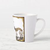 Cleopatra Egyptische mummie, Halloween kat mummie Latte Mok (Rechts)