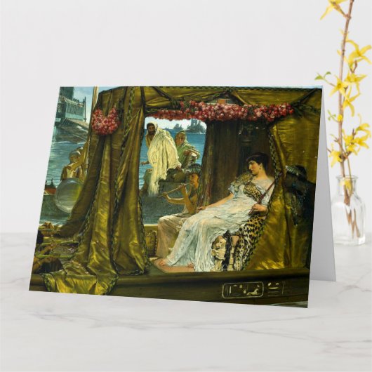Cleopatra en Anthony, 1883 Kaart (Gele Bloem)
