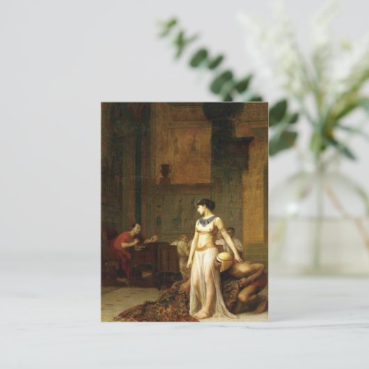 Cleopatra en Caesar Briefkaart (Staand voorkant)
