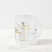 Cleopatra en Marcus Antonius in Tarsos Matglas Koffiemok (Voorkant rechts)