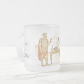 Cleopatra en Marcus Antonius in Tarsos Matglas Koffiemok (Voorkant links)