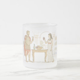 Cleopatra en Mark Antony in Tarsos Matglas Koffiemok