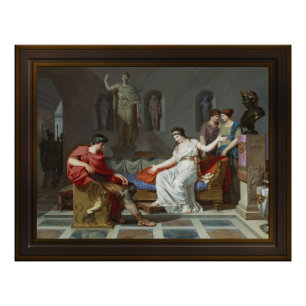 Cleopatra en Octavian door Louis Gauffier Foto Afdruk