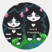 Cleopatra Eye Kitten Ras Sticker