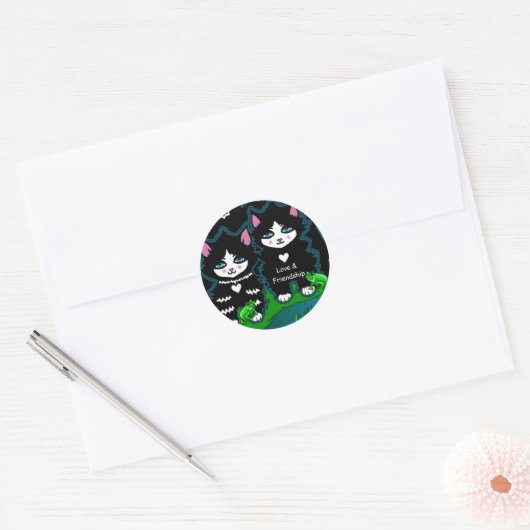 Cleopatra Eye Kitten Ras Sticker (Envelop)