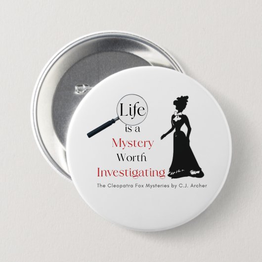 Cleopatra Fox Mysteries Pin Button Badge (Voorkant /achterkant)