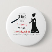 Cleopatra Fox Mysteries Pin Button Badge (Voorkant)